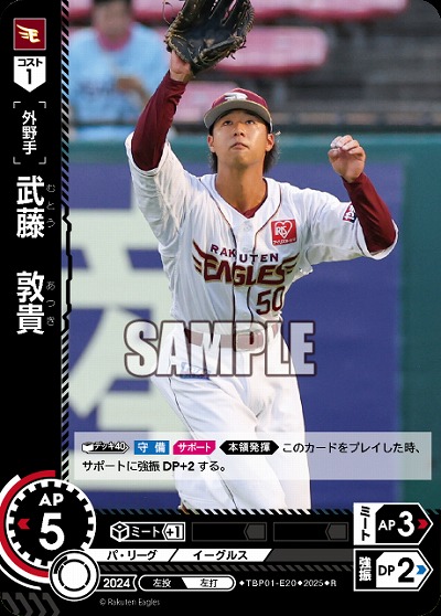 武藤　敦貴(東北楽天ゴールデンイーグルス) 【TBP01-E20R】